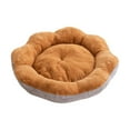 thumbnail image 1 of Winter Plush Pet Bed - 20" Flower Shaped Dog Bed with Removable Washable Cover, Thicken Anti- Cat Bed for Small Dogs & Puppies, Cozy Sleeping Nest Habitat, 1 of 7