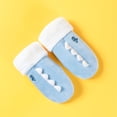 thumbnail image 1 of Winter Plush Rope 3-6Years Mittens Gloves Full Finger Knitted BLUE, 1 of 8