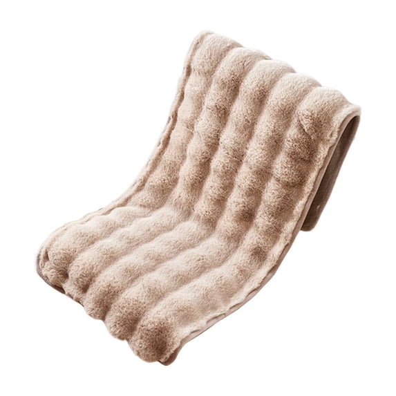 Winter Plush Siamese Seat Cushion Non-Slip Rocking Chair Pad 16X53in Faux Fur Chairs Cushions for Office Kitchen Outdoor