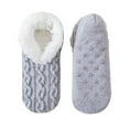 thumbnail image 1 of Winter Plush Slipper Socks for Women Non-Slip Dot Grip Sole Ultra Soft Fleece Lined Cozy Home Socks for Sleeping Lounge and Cold Weather, 1 of 2