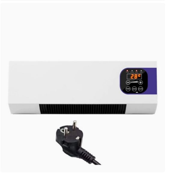 Winter Poetry Upgrade 1500W Wall Mount Heater, Remote Control Heating Fan, Dual Use Heater for Bedroom Bathroom, 110V US Plug C