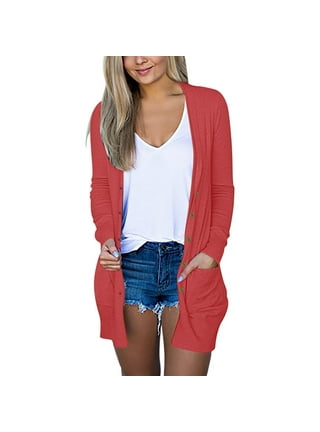 Polyester spandex cardigan top