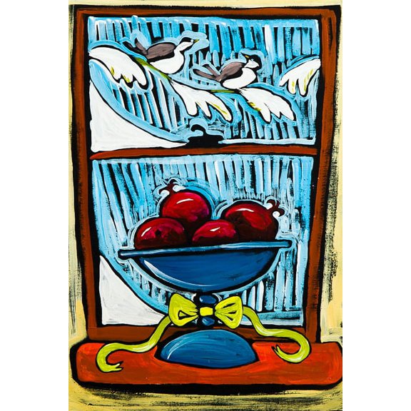 Winter Pomegranates by Ben Mann Poster Print