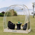 thumbnail image 1 of Winter Pop Up Bubble Tent - 6'x6' Instant Igloo Tent,Weatherproof Shelter, Cold-Resistant, Spacious for 2-3 Adults, 360° Transparent PVC Windows, Easy Setup & Foldable for Camping, Parties, Outdoor, 1 of 11
