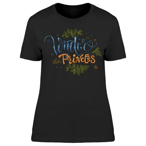 Winter Princess Doodles T-Shirt Women -Image by Shutterstock, Female x-Large