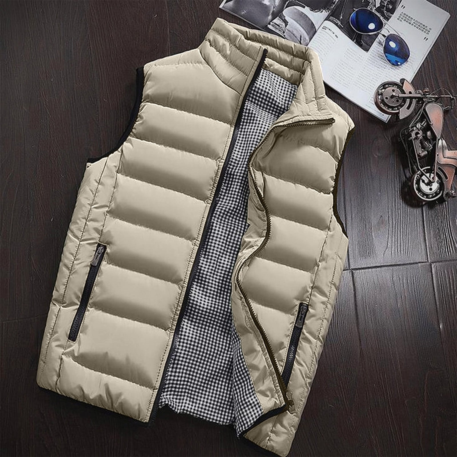 Winter Puffer Vest For Men,Lightweight Clearance Men Autumn Winter Coat ...