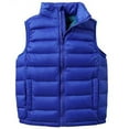 thumbnail image 1 of Winter Puffer Vest for Kids Boys Girls Quilted Sleeveless Zip Up Jacket with Pockets Toddlers Warm Outerwear, Blue, 1 of 2