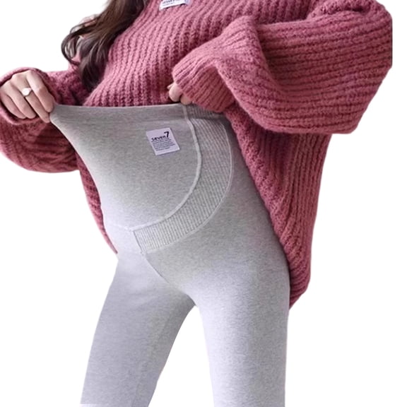 Winter Ready Cotton Pregnancy Leggings With Elastic Waistband Full Abdomen Coverage Comfort Maternity Leggings
