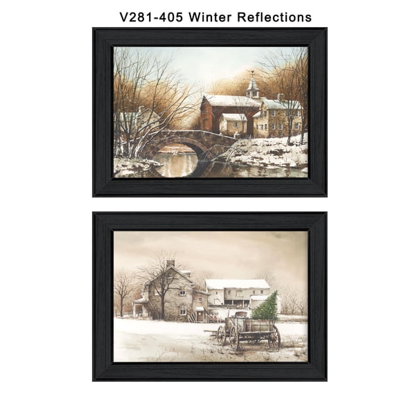 TrendyDecor4U Winter Reflections Collection By John Rossini Wall Art V281-405