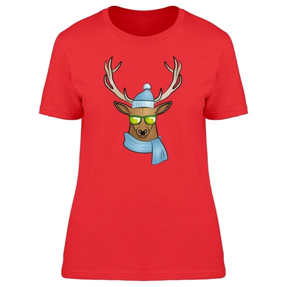 Winter Reindeer Cartoon Tee Men's -Image by Shutterstock