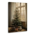 thumbnail image 1 of Winter Retro Christmas Tree Picture Print Canvas Poster Wall Paint Art Posters Decor Modern Home Artworks Gift 24x36inch(60x90cm), 1 of 6