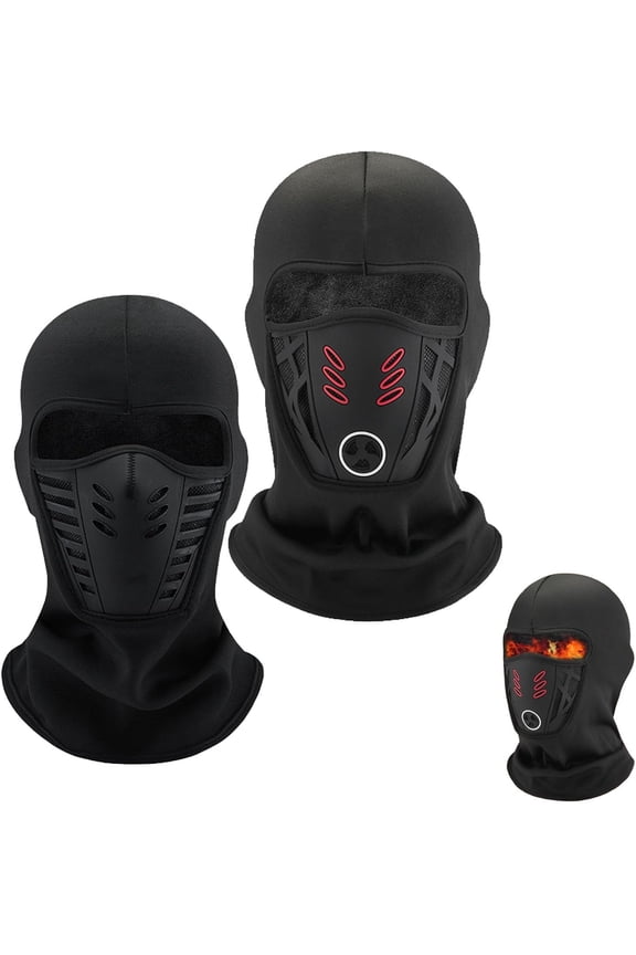 Winter Rider Balaclava Face Mask - Windproof Thermal Fleece Lined Balaclava, Anti-Fog & Anti-Haze Motorcycle Mask, Thickened Cold Weather Protection for Ski, Snowboarding, Cycling