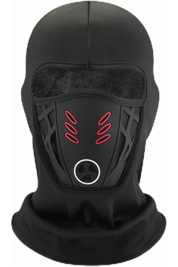 Winter Rider Warm Anti-Haze Balaclava Full Face Mask - Windproof Warm Fleece Lining Face Cover with Breathable Mesh for Motorcycling, Cycling & Outdoor Activities