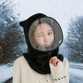 thumbnail image 1 of Winter Riding Hat Windproof Warm Hat with Detachable Face Shield Cycling Hats for Unisex, 1 of 7