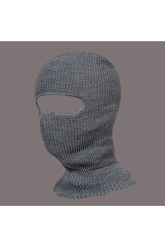 Winter Riding Winter Warm Hole Head Cover Outdoor Knitted Wool Hat Ski Hat Plaid Trapper Hat Cold Cap for Men Mens Cold Weather Caps Man Hats for Men Winter Winter Hat for Women with Ears Mens