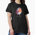 thumbnail image 1 of Winter Robin Bird Nature Wildlife Christmas Holiday Unisex T-Shirt, up to Size 5XL, 1 of 2