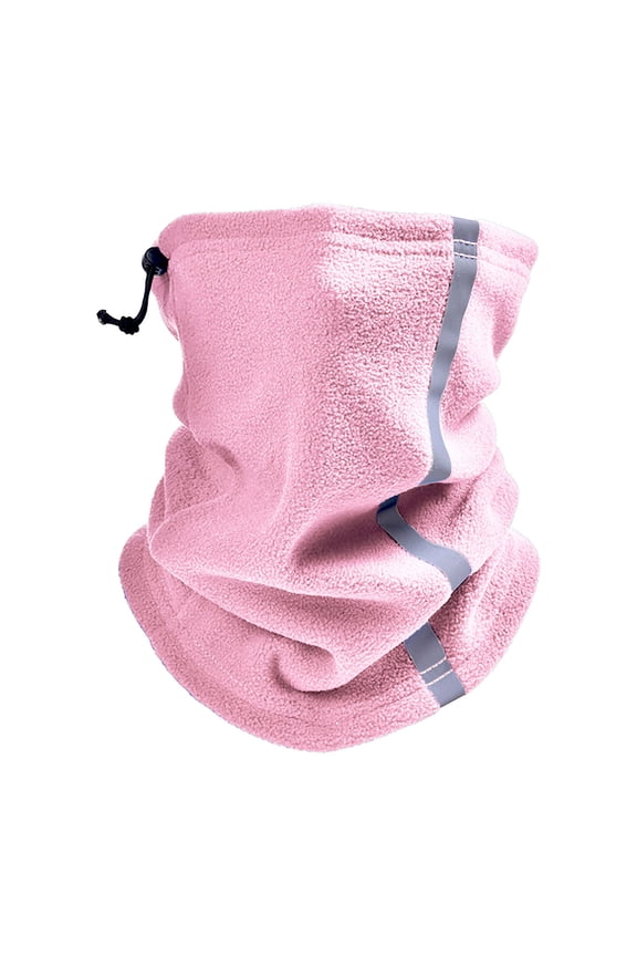 Winter Rocking Hundred Change Warm Scarf Windproof Warm Cap Outdoor Night Riding Facemask Cold Skiing Reflective Strip Drawstring Half Face Neck Cover