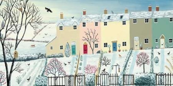 Winter Row Canvas Art - Jo Grundy (10 x 20)