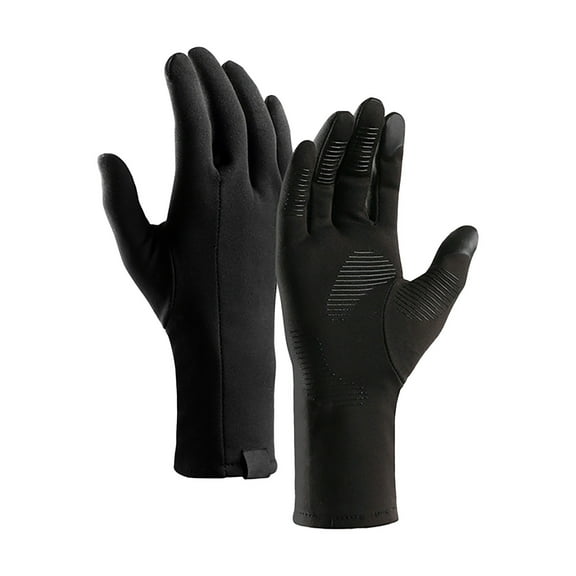 Winter Running Gloves Screen Lightweight Thermal Warm Mittens Waterproof Cold Weather Thin Glove Black Outdoor Men Women For Work Outdoor Sports Cycling Bike Motorcy
