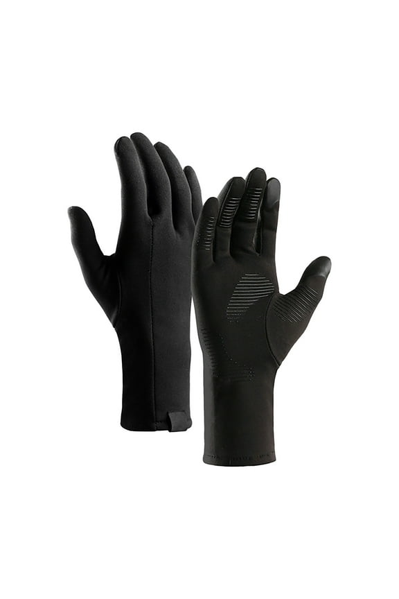 Winter Running Gloves Screen Lightweight Thermal Warm Mittens Waterproof Cold Weather Thin Glove Black Outdoor Men Women For Work Outdoor Sports Cycling Bike Motorcy