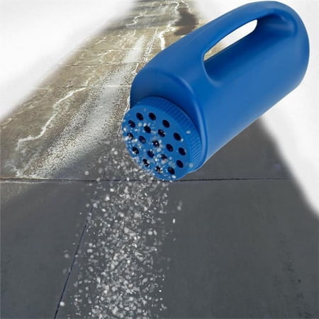 handheld spreader, salt and seed spreader, also for fertilizer, deicing/ice melt by stalwart (multipurpose tool for lawn garden and yard) (blue)