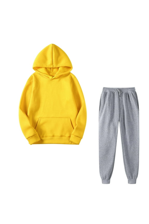 Winter Save Big! Kiplyki Women's Gym Sport Suit Fall Outfits Sports Tracksuits Long Sleeve Pullover Hoodies Pants Suit