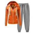 thumbnail image 1 of Winter Save Big! Kiplyki Women's Gym Sport Suit Long Sleeved Casual Hooded Sports Set Daily Hoodie Set, 1 of 6