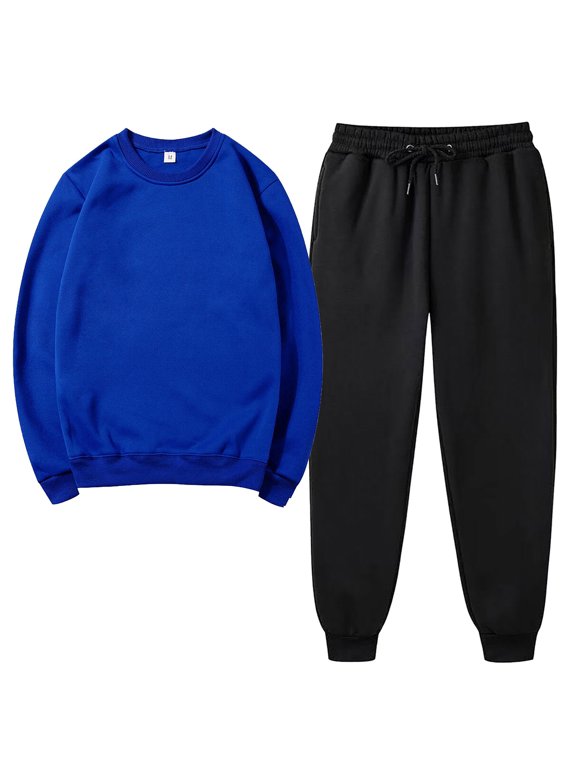 Winter Save Big! Kiplyki Women's Gym Sport Suit Solid Round Neck Pullover Casual Sports Pants Sports Set