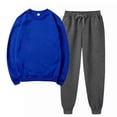 thumbnail image 1 of Winter Save Big! Kiplyki Women's Gym Sport Suit Solid Round Neck Pullover Casual Sports Pants Sports Set, 1 of 5