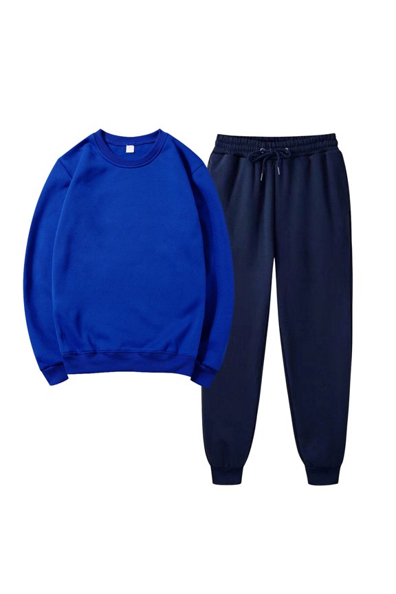 Winter Save Big! Kiplyki Women's Gym Sport Suit Solid Round Neck Pullover Casual Sports Pants Sports Set