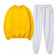 thumbnail image 1 of Winter Save Big! Kiplyki Women's Gym Sport Suit Solid Round Neck Pullover Casual Sports Pants Sports Set, 1 of 3