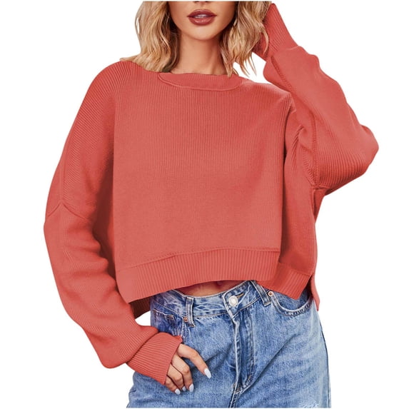 Winter Saving BeiFu Sweaters for Women Batwing Long Sleeve Pullover Graphic Top Airport Outfits 2025 Womens Long Cardigan Long Sleeve Shirts