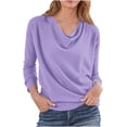 thumbnail image 1 of Winter Saving BeiFu Sweaters for Women Fall Long Sleeve Pullover Dressy Tops Airport Outfits 2025 Hooded Sweater Women Long Sleeve Shirts, 1 of 5