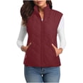 thumbnail image 1 of Winter Saving Beifu Winter Vest for Women Warm Vest for Women Plus Size Zip Up Lightweight Jacket Stand Collar Quilted Vest Fall Outfits 2025 Fashion, 1 of 9