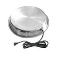 thumbnail image 1 of Hvmvliv Chicken Water Heater Chicken Water Heater for Winter, Chicken Water Warmer Base for Metal Plastic Poultry Waterer 15s Quickly Heated 10in Chicken Drinker Heated Pad for Poultry Silver, 1 of 4