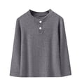 thumbnail image 1 of Kukoosong Baby Boys' Girls' Long Sleeve Crew Neck Cotton Tops Baby Girls Clothes Casual Solid Sweatshirt Pullover Tops Fall Winter Basic T-Shirts for 1-2 Years, 1 of 4