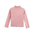 thumbnail image 1 of Kukoosong Baby Boys' Girls' Long Sleeve Crew Neck Cotton Tops Toddler Girls Clothes Casual Solid Sweatshirt Pullover Tops Fall Winter Basic Layering Tee for 2-3 Years, 1 of 5