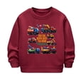 thumbnail image 1 of Kukoosong Baby Boys' Girls' Long Sleeve Sweatshirts Toddler Girl Fall Clothes Crew Neck Earth Print Hoodless Hoodies Fleece Pullover Tops for 5-6 Years, 1 of 6