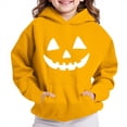 thumbnail image 1 of Kukoosong Baby Boys' Girls' Long Sleeve Sweatshirts Toddler Girl Fall Clothes V Neck Halloween Print Hooded Hoodies Pocket Pullover Tops for 7 Years, 1 of 6