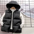 thumbnail image 1 of Kukoosong Baby Boys' Girls' Puffer Vest Toddler Winter Clothes Outfits Solid Color Sleeveless Activewear Jacket Coat Hooded Girls' Outerwear Vests for 9 Years, 1 of 6