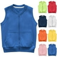 thumbnail image 1 of Kukoosong Baby Boys' Girls' Sherpa Fleece Vest Toddler Winter Clothes Outfits Solid Color Sleeveless Activewear Jacket Coat Hoodless Girls' Outerwear Vests for 4 Years, 1 of 7