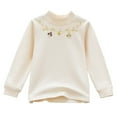 thumbnail image 1 of Kukoosong Girls Long Sleeve Crew Neck Cotton Tops Toddler Girls Clothes Casual Print Sweatshirt Pullover Tops Fall Winter Basic Layering Tee for 9 Years, 1 of 6