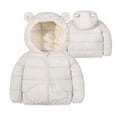 thumbnail image 1 of Kukoosong Toddler Boys' Girls' Puffer Jackets Zip Up Hooded Teen Winter Clothes Long Sleeve Solid Color Lightweight Jackets Outerwear for 2 Years, 1 of 6