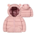 thumbnail image 1 of Kukoosong Toddler Boys' Girls' Puffer Jackets Zip Up Hooded Teen Winter Clothes Long Sleeve Solid Color Lightweight Jackets Outerwear for 4 Years, 1 of 6