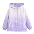 thumbnail image 1 of Kukoosong Toddler Boys' Girls' Rain Jackets Zip Up Hooded Toddler Winter Clothes Long Sleeve Solid Color Lightweight Winter Coats for 11 Years, 1 of 6