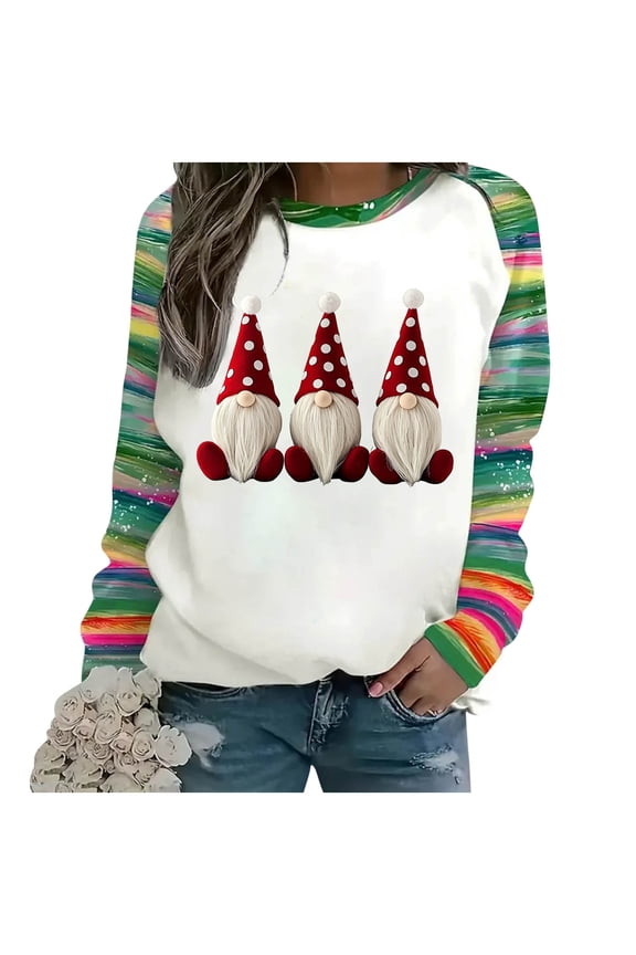 Winter Saving Talove Long Sleeve Shirts for Women Funny Graphic Sweatshirt Fall Fashion Must Haves 2025 Fall Casual Cute Clothes Womens Tops Dressy Casual Cotton Christmas Shirts
