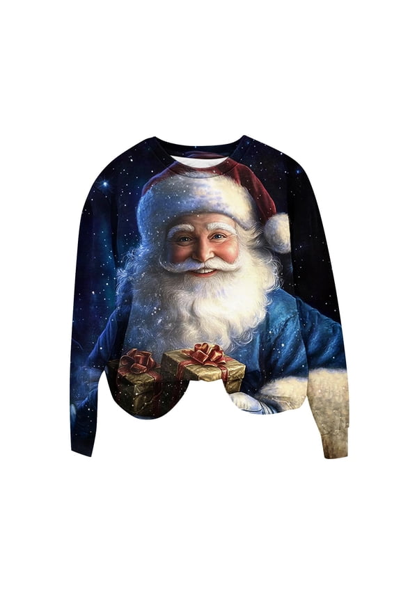 Winter Saving Talove Long Sleeve Shirts for Women Funny Graphic Sweatshirt Fall Fashion Must Haves Tops Under 10 Dollars Womens Tops Fall Winter Christmas Shirts