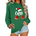 thumbnail image 1 of Winter Saving Talove Long Sleeve Shirts for Women Funny Graphic Sweatshirt Women Fall Clothes Black Tops Womens Tops Plus Size 3/4 Sleeve Christmas Shirts, 1 of 6