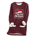 thumbnail image 1 of Winter Saving Talove Long Sleeve Shirts for Women Funny Graphic Sweatshirt Women Fall Clothes Fall Outfits 2025 Fashion Womens Tops Dressy Casual Plus Size Christmas Shirts, 1 of 3