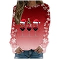 thumbnail image 1 of Winter Saving Talove Long Sleeve Shirts for Women Funny Graphic Sweatshirt Women Fall Clothes Long Sleeve Tops Womens Tops Trendy Dressy Christmas Shirts, 1 of 5